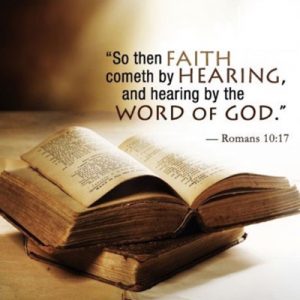Faith comes by hearing