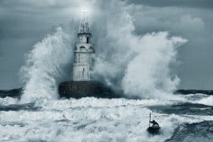 Lighthouse in Storm