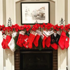 fireplace and stockings
